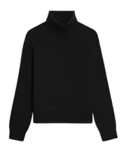 turtleneck sweater in Scottish cashmere S,M black