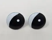 4 pair Zims VTG Black White 25mm Duck Plastic Safety Eyes Craft Amigurumi Doll