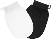 2pcs Exfoliating Shower Gloves Gentle Body Scrubber Mitts for Skin Exfoliation for Arms Legs and Back Cleaning Lightweight and Easy to Use