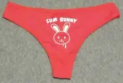 Cum Bunny Cosplay Slut Glow in Dark Sexy Funny Valentine's G-String Party Thong