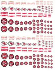1/64 Kansas City Chiefs nfl Waterslide Decals MADE IS THE USA