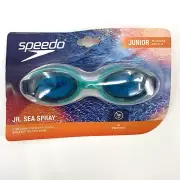 Speedo- Junior Sea Spray Swimming Goggles, Ages 6-14, Seafoam Cobalt UV Protect