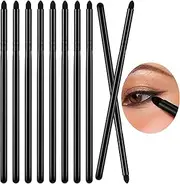 10 Pcs Eyeliner Smudge Brush Soft Makeup Tools Eyeshadow Applicators Blending Brush for Makeup Sponge Brush Eye Pencil Brush for Women Blending Eye Shadow Liner, 5.2 Inch