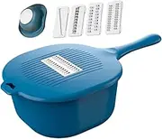 1pc Vegetable Chopper Manual Cutter Cooking Tool Kitchen Butter Slicer Tools Food Dicer Food Slicer Vegetable Slicers Fruit Slicers Potato Chopper Stainless Steel Blue