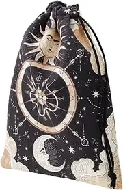[NOLITOY] Tarot Cards Organizer Bag Secure Drawstring Pouch for Tarot Cards Jewelry Items Portable Storage for Divination Supplies Accessories