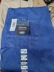 Men's Key 48x32 Stonewash Bib Overalls New