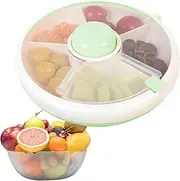 omglo Snack Box, Rotating Snack Container, Snack Box For Kids, Reusable Snack Container With Lid, Leakproof Rotating Food Storage, Baby Food Storage Container, Rotating Spinner for Snacks, Fruits