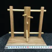 Mini Chinese Wing Chun Stake Wooden Dummy Kongfu Table Display Decor