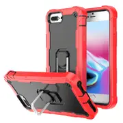 MCC Stylish Shockproof iPhone 6+ 6s+ Plus Case Cover Apple Heavy Duty [Red+Black]