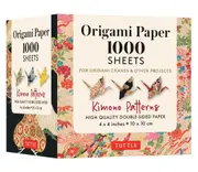 Origami Paper 1,000 sheets Kimono Patterns 4" (10 cm)