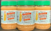 Trader Joe's ORGANIC Valencia Peanut Butter - Creamy, No Salt - 1, 2 or 3 Jars!