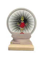 Dr Seuss 20cm Infinity Snow Globe Grinch and Garland