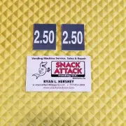 (2) SODA VENDING MACHINE $2.50 VEND LABEL PRICE STICKERS / Free Ship!
