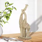 Giraffe Statue Gift Collection Craft Animal Sculpture for Shelf Cabinet Home
