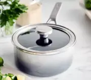 Merten & Storck 2.1qt sauce pan with lid - Cloud Grey - Brand New In Box