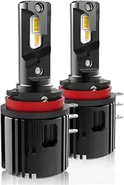 H15 LED Headlight Bulbs, 72W 20000 Lumens Super Bright LED Headlights Conversion Kit, Hi Beam/Daytime Running Lights, 6000K Bright White H15 LED Bulb, 2 Pack