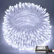 Luces navideñas blancas de 200 LED para interiores de dormitorio de 66 pies