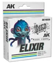 AK Interactive 16030 Inks Elixir Acrylic Set: 16052, 16049, 16054 (Pack of 3)