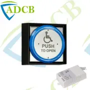 Wireless Transmitter Round Disabled Push to Open Button Door Release Access
