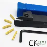 10Pcs 4mm Carbide Insert & MGEHR2525-4 Parting Off Turning Holder Lathe Tool