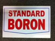 Ampol Standard Boron self-adhesive vinyl sticker /petrol bowser Wayne Bullseye