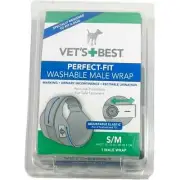 Vet's Best Washable Male Wrap S/M 15-23" - Male Dog Diaper