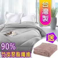 在飛比找PChome24h購物優惠-【源之氣】極品竹炭雙人棉被90S / 6x7尺 RM-104