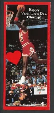 1989 Cleo Valentines Jump Inc Michael Jordan Happy Valentine's Day, Champ!