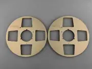 2X Pro 10.5" REVOX 1/4" Champagne Gold Empty Tape Reels For R2R Tape Recorders
