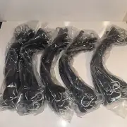 15" Natural Rubber Tarp Bungee Straps Crimped Hooks - 50 Pack