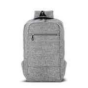 15.6inch Men Laptop Canvas Backpack School Business Travel Shoulder Bag Rucksack GRAY COLOR