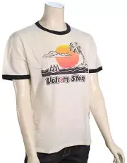 Volcom Truly Ringer Women's T-Shirt - Star White - New