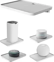 [sciuU] Universale Wall Mount, ABS Wall Shelf Holder for Routers, Google Home mini, Google Wifi, Security Camera, Sonos, Speakers, Smart Home, Nest WiFi System, Mi Box, Apple TV, White