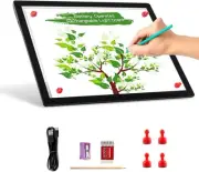 A4 Wireless Battery Powered Light Pad, Tracing Light Box Dimmable Brightness