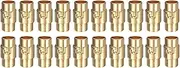 uxcell 20pcs Leather Cord End Clasp 7mm Hole Magnetic Cord End Caps Closures Leather Bracelet Buckle for Jewelry Making DIY Supplies Crafts, Rose Gold