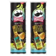 Pringles Chips Hot Ones Verde Los Calientes Crisps Snacks 5.5Oz (2 Cans) LIMITED