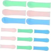 HEATSHAKING 15Pcs Replaceable Ear Spoon Sleeves Comfortable Covers for Ear Wax Removal Tools Visual Cleaning Accessories for Adults