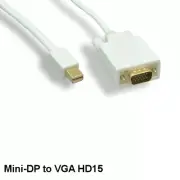 3 feet Mini DisplayPort 1.2 Male to VGA HD15 Male Cord for TV Monitor Projector