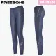 【FREEZONE】機能運動壓力長褲 女款-FZ800II型 牛仔丹寧(輕量無縫/壓縮褲/瑜珈/慢跑/登山/健身重訓)