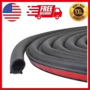 Universal Automotive Door Seal Strip D-Shape Self-Adhesive Weather Stripping New