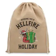 Stranger Things Hellfire Holiday Christmas Hessian Sack