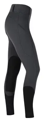 Kerrits Sit Tight Windpro Knee Patch Tights - Peppercorn