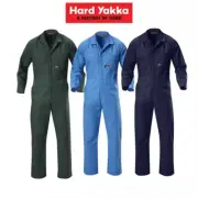 Hard Yakka 2 Pack Foundations Coverall Poly Cotton Blend Overalls Light Y00015