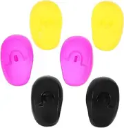WRITWAA 3 Pairs Silicone Ear Covers for Hair Dye Protection Ear Protectors for Hair Coloring and Oil Treatments Essential Salon Accessories