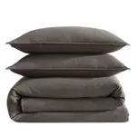 Calvin Klein Melange Flannel 3 Piece Comforter Set, King