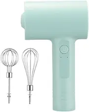 KKAERDIYA| Hand Whisk Electric | 3 Speed Handheld Mixer | Two Whisk Mount Baking Mixer | Cordless Electric Hand Mixer For Eggs, Soups, Cream, Batters | Portable, Wireless & Rechargeable (GR)