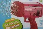 Bazooka bubble gun Toy32 holesRocket Launcher Machine for Kids Outdoor
