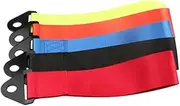 Anneome Car Hauling Rope Durable Towing Hook Strap Tons Capacity for Slow Trailer Pulling Red for Car Modification