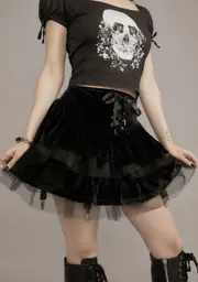 [Widow] Midnight Cavalier Courtship Mini Skirt