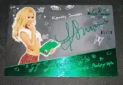 2018 Benchwarmer KENNEDY SUMMERS Hot For Teacher #50 Green Auto/10 Playboy PMOY